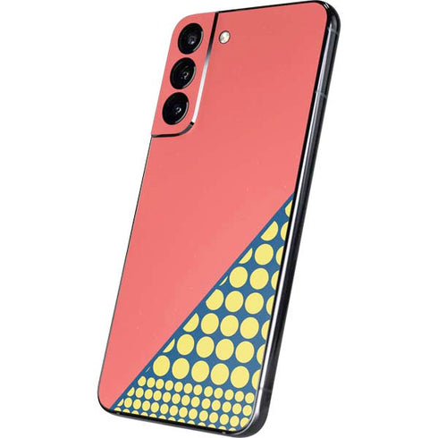 Coral Diagonal Split Galaxy S22 Plus Skin